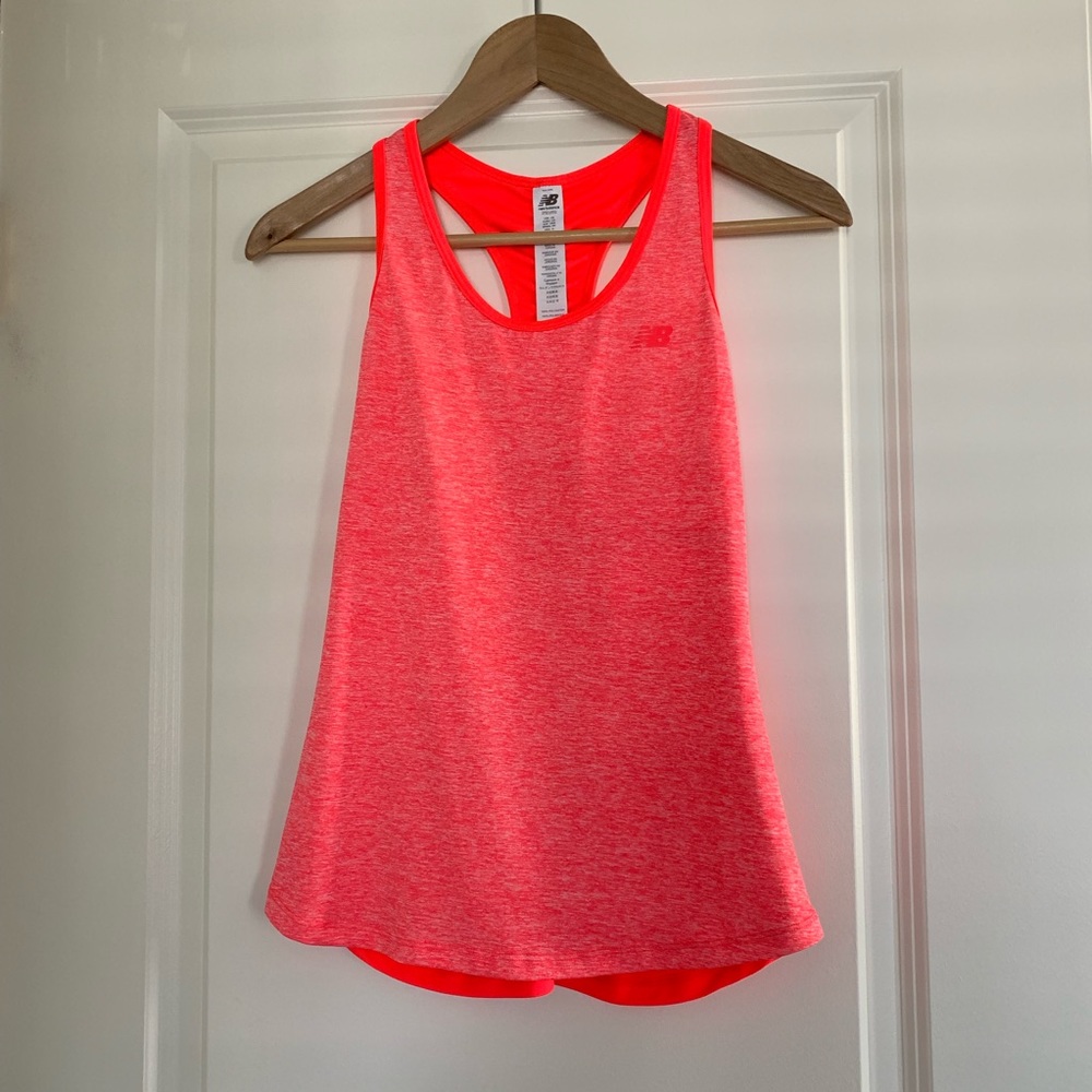 New Balance Pink Coral Workout Athletic Tank Top